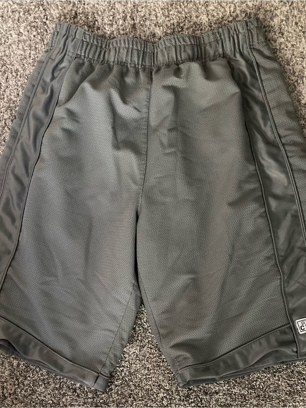 Pro Club Men's Athletic Basketball Mesh Shorts Size Small Gray